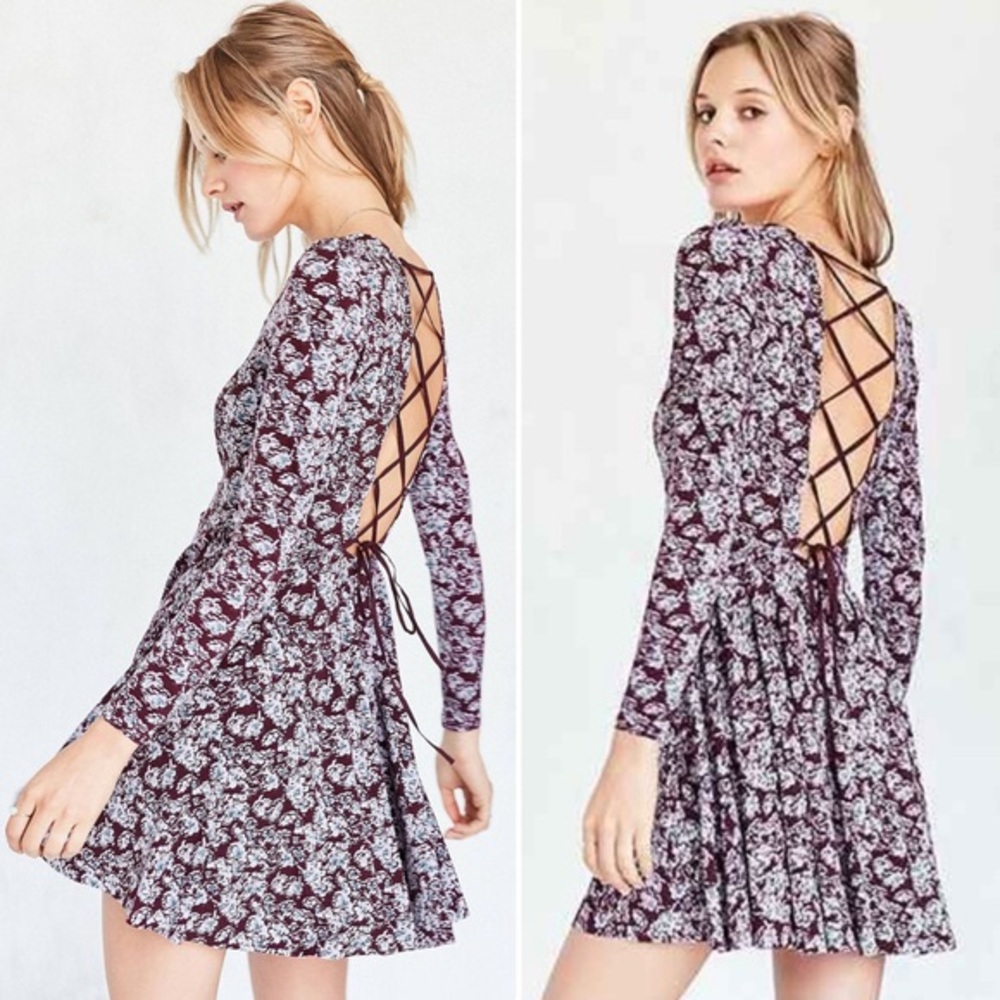 NWOT/never worn Urban Outfitters lace up dress